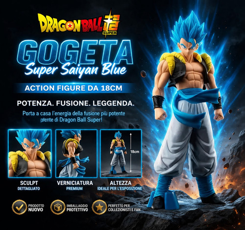Action figure dragon ball blu - action,