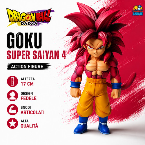 Goku super saiyan - 4, action